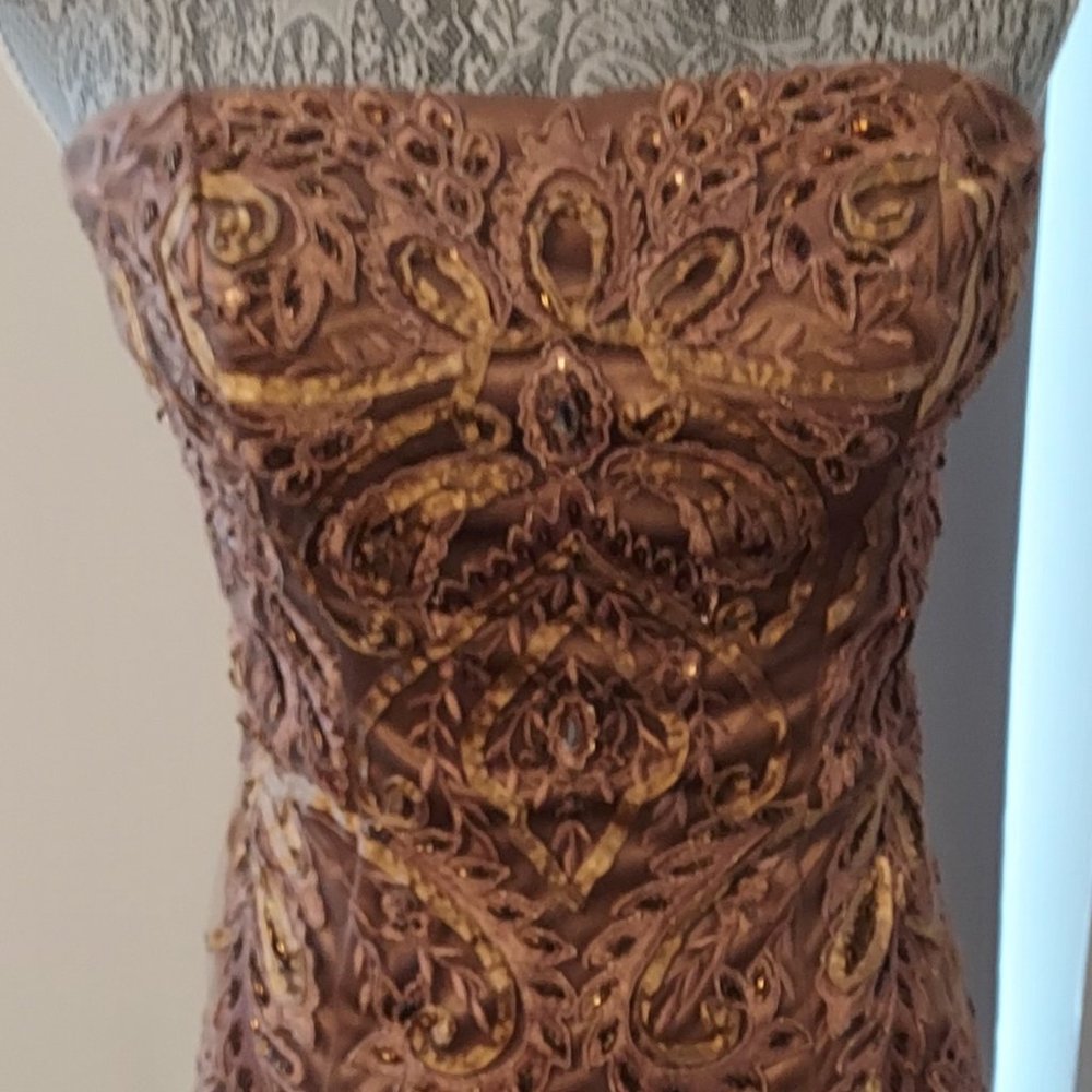 Sue Wong strapless dress